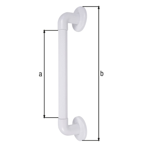 Alberts® Haltegriff, geriffelt, Kunststoff, weiß, Länge: 323 mm, verpackt à 1St 141035