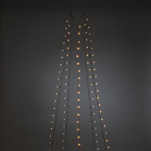 Konstsmide Weihnachtsbeleuchtung  LED Baummantel bernstein H180cm Ring Ø8cm