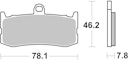 Vorschaubild SBS Bremsbelag 864DC Road Racing Dual Carbon