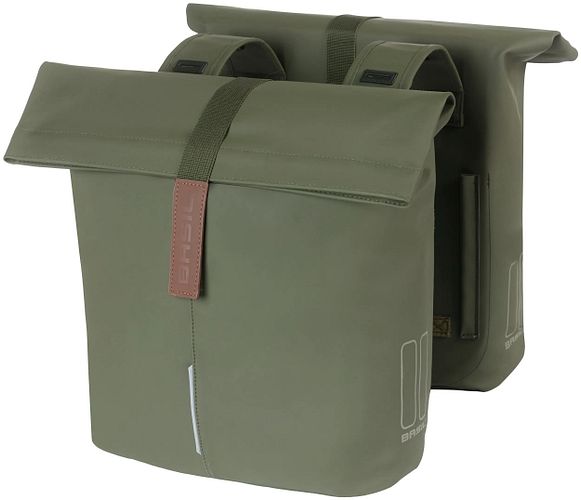 Basil City Double Pannier Bag Doppeltasche grün moss green MIK