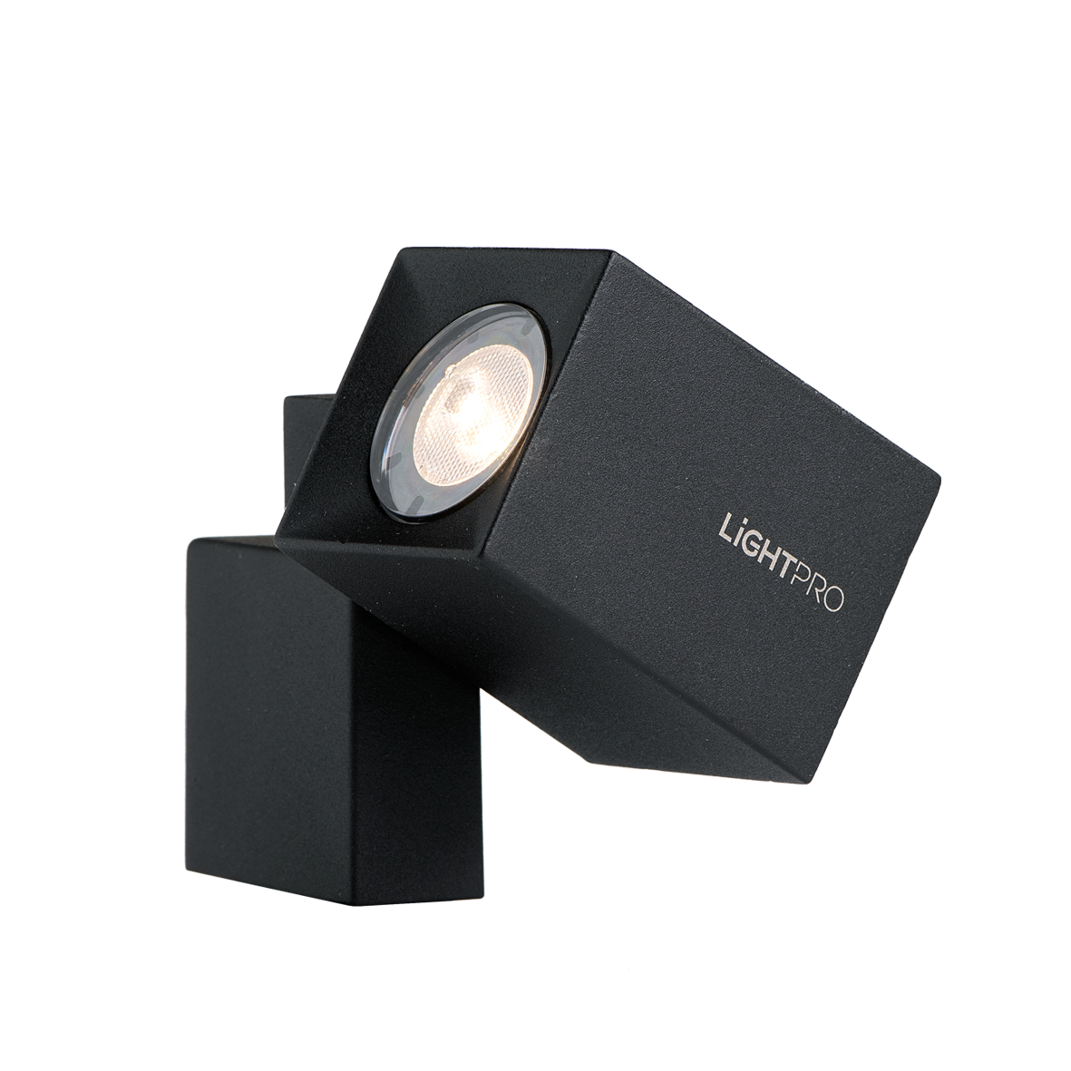 Lightpro Wandleuchte Quartz Schwarz Alu 120 lm