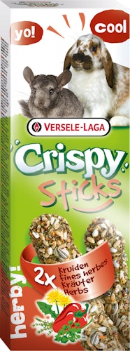Crispy Sticks Kaninchen-Chinchillas Kräuter 2 Stück 110g Kleintiersnack