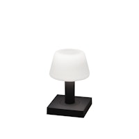 Konstsmide Monaco USB-Tischleuchte weiß, 2700/3000K, dimmbar, Glas
