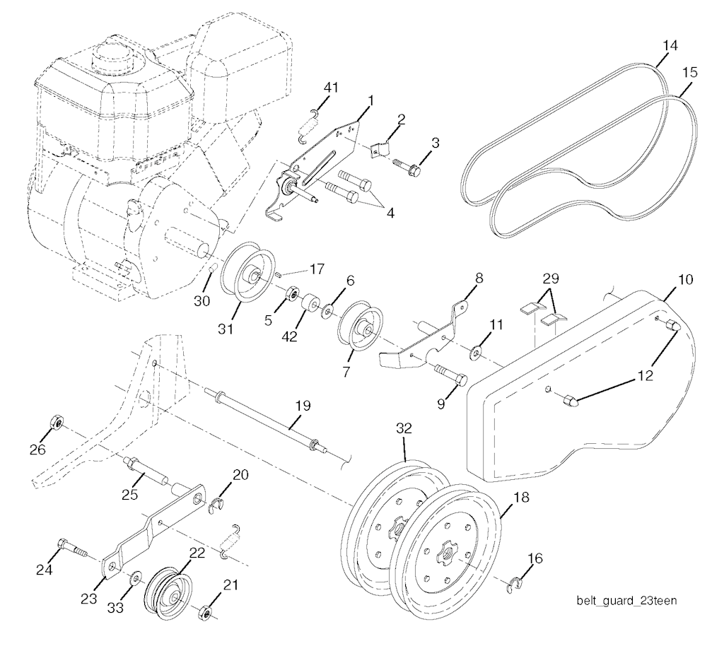 Explosionszeichnung Ersatzteile