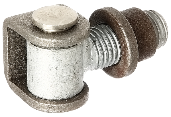 Alberts® Torband,verstellb.um15mm,U-Bügel u.Einschweißm.Stahl roh,z.Anschweißen,Gew.M24