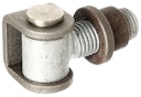 Vorschaubild Alberts® Torband,verstellb.um15mm,U-Bügel u.Einschweißm.Stahl roh,z.Anschweißen,Gew.M24