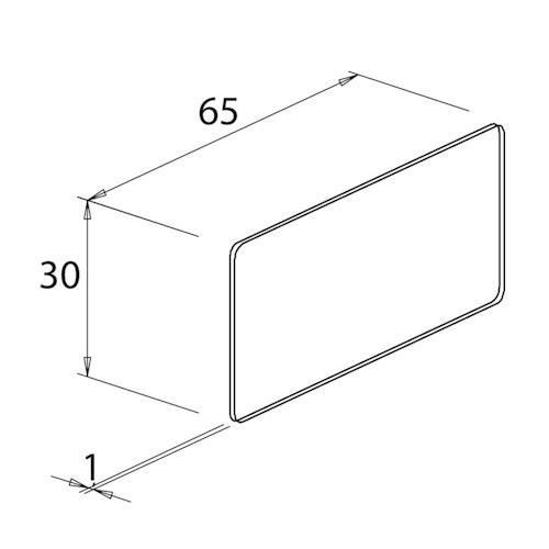 Bravat Sichtblende für Klebepunkte für Duschkörbe, chrom