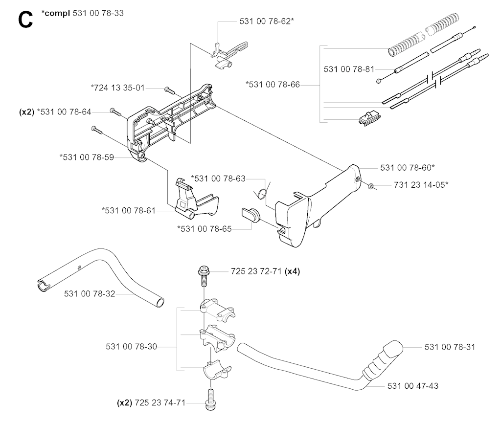 Explosionszeichnung Ersatzteile