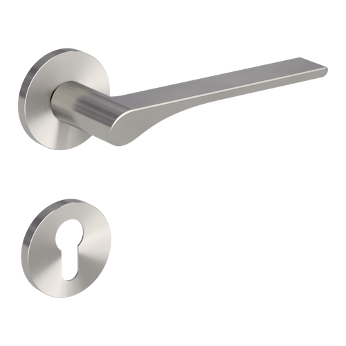 Griffwerk VAYA 261 LEAF LIGHT fast2fix Fast2Fix Rosetten rund Profilzylinder Samtgrau