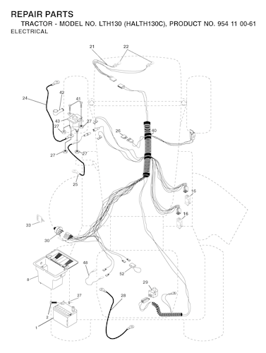 Husqvarna Gartentraktoren LTH130, HALTH130C, 954110061 2003-01