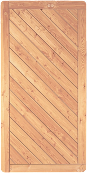 T&J SKAGEN Sichtschutzzaun Lärche 900 x 1800 mm