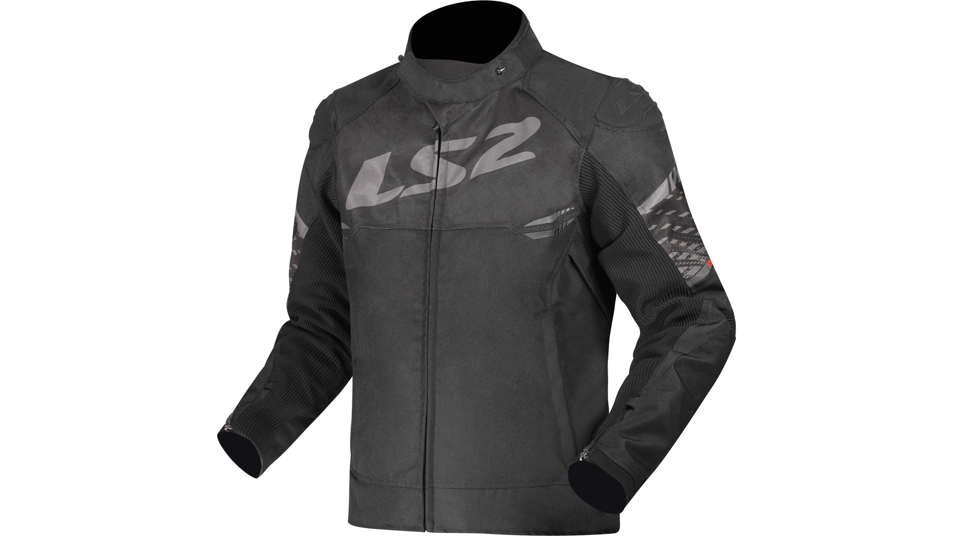 Thumbnail - LS2 Apex Jacke Schwarz / Grau Herren Gr.xl