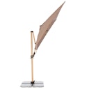 Vorschaubild doppler Pendelschirm ALU WOOD 300 x 220, Aluminium Esche-Optik / 100 % Polyester 180 g/m²