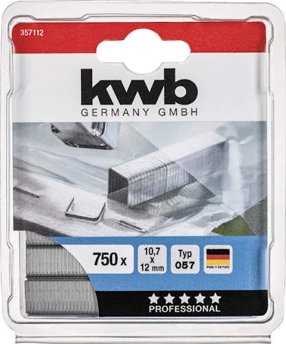 kwb 750 -Heftkl Stahl 057/C12 mmSB 357112