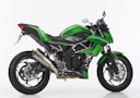 Vorschaubild Shark Performance SLIP-ON Titan silber SRC 4 für KAWASAKI Ninja 125,Z125 EURO4 EURO5 