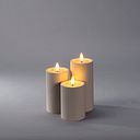 Vorschaubild Konstsmide Weihnachtsbeleuchtung LED Kerze aus Kunststoff mattschwarz batteriebetrieben 12cm