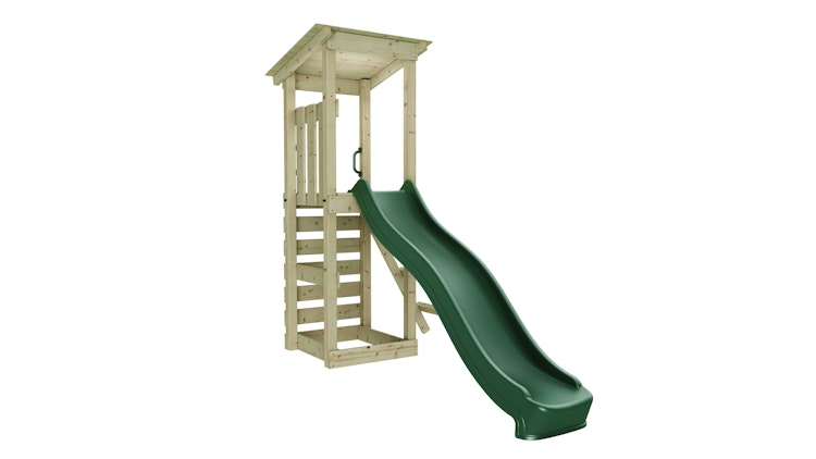 Rebo Spielturm Nizza inkl. Rutsche und Kletterwand - by Weka