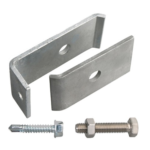 Alberts® Befestigungs-Set für Doppelstabmatten an Mauern oder Pfosten