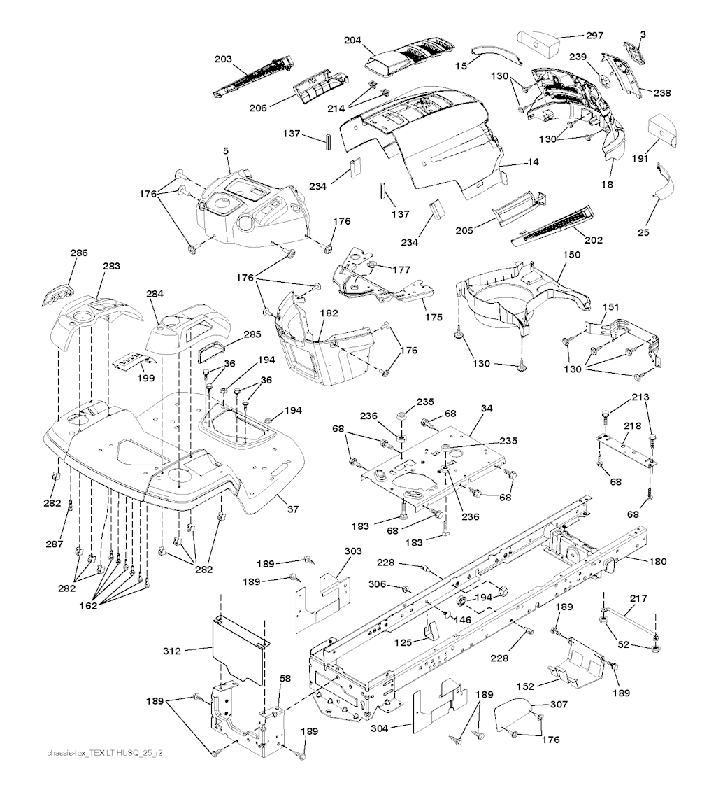 Explosionszeichnung Ersatzteile