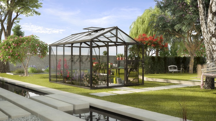 Vitavia Gewächshaus Zeus 10000 inkl. 2 Dachfenstern - 10,0 m²