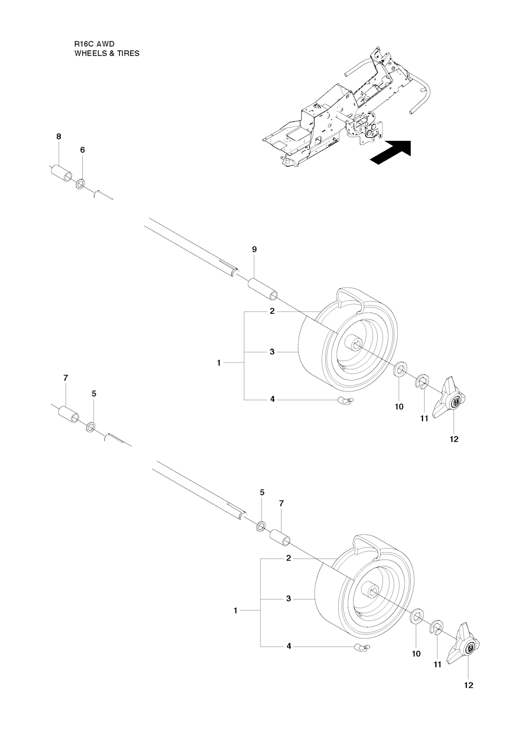 Explosionszeichnung Ersatzteile