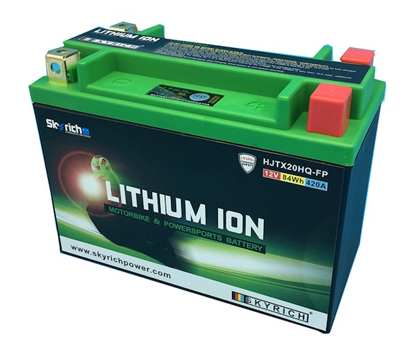 Skyrich LiFePO4 Batterie wartungsfrei, 4 Pol, mit steckbaren Distanzstücken