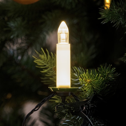 Konstsmide Weihnachtsbeleuchtung LED Baumkette,Topbirnen,16 warmweiße LEDs