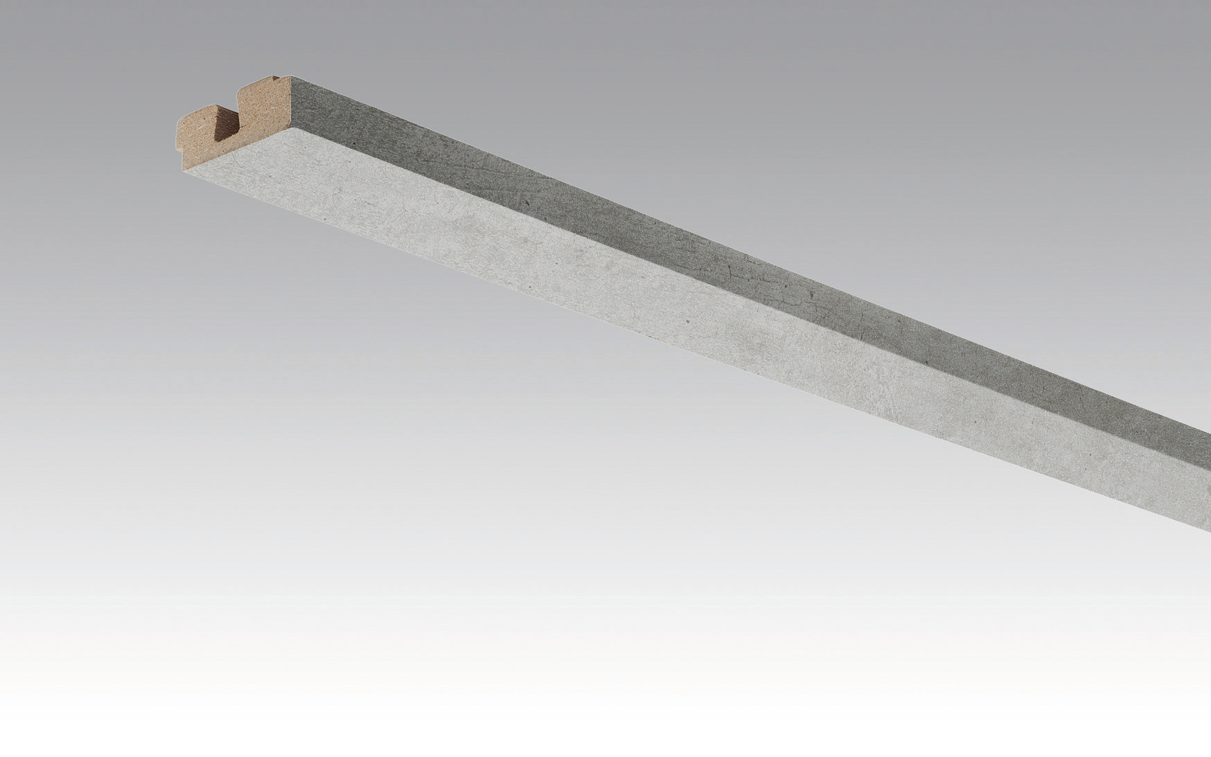 RESTPOSTEN SALE MEISTER Vierkant-Deckenabschlussleiste 15/40 mm Beton 4045 - 2380 mm