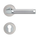 Griffwerk Türgriff LARONDA Schraubrosette- Chrom/Nickelmatt/Edelstahl - Auslaufartikel