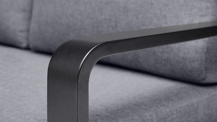 Kettler Casual Dining Eckset OCEAN, Aluminium Anthrazit / 100 % Polyester Grau