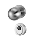 Vorschaubild Griffwerk SCHUTZROSETTEN-GARNITUR -Edelstahl matt Schutzrosettengarnitur -Knopf R4 -ZA -ohne Kombi-Innenrosettensatz