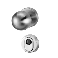 Griffwerk SCHUTZROSETTEN-GARNITUR -Edelstahl matt Schutzrosettengarnitur -Knopf R4 -ZA -ohne Kombi-Innenrosettensatz