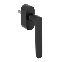 Griffwerk Fenstergriff VAYA 291 AVUS Graphitschwarz L 7x40