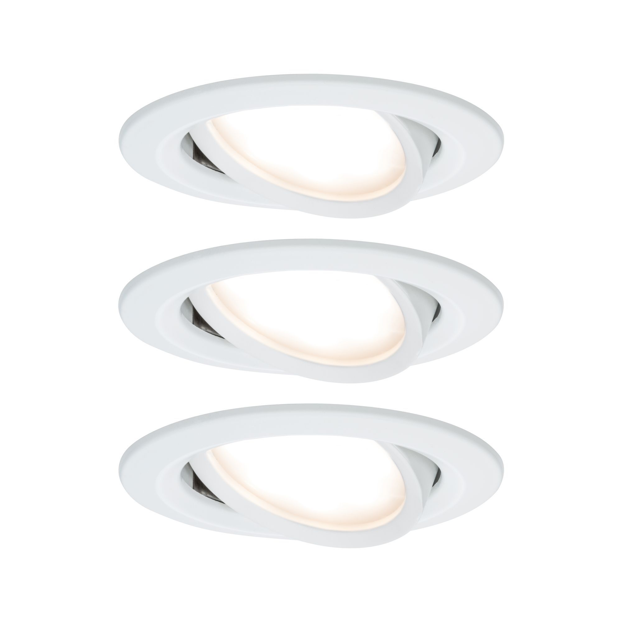 Paulmann LED Einbauleuchte Nova Plus Coin Basisset schwenkbar Weiß matt