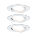 Vorschaubild Paulmann LED Einbauleuchte Nova Plus Coin Basisset schwenkbar Weiß matt