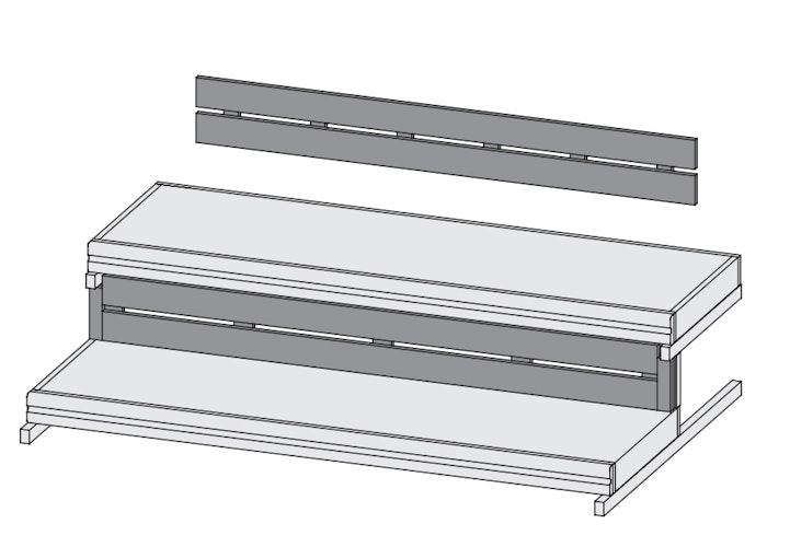 Karibu Rückenlehne und Bankblende Premium Set 3