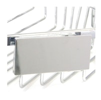 Bravat Sichtblende für Klebepunkte für Duschkörbe, chrom