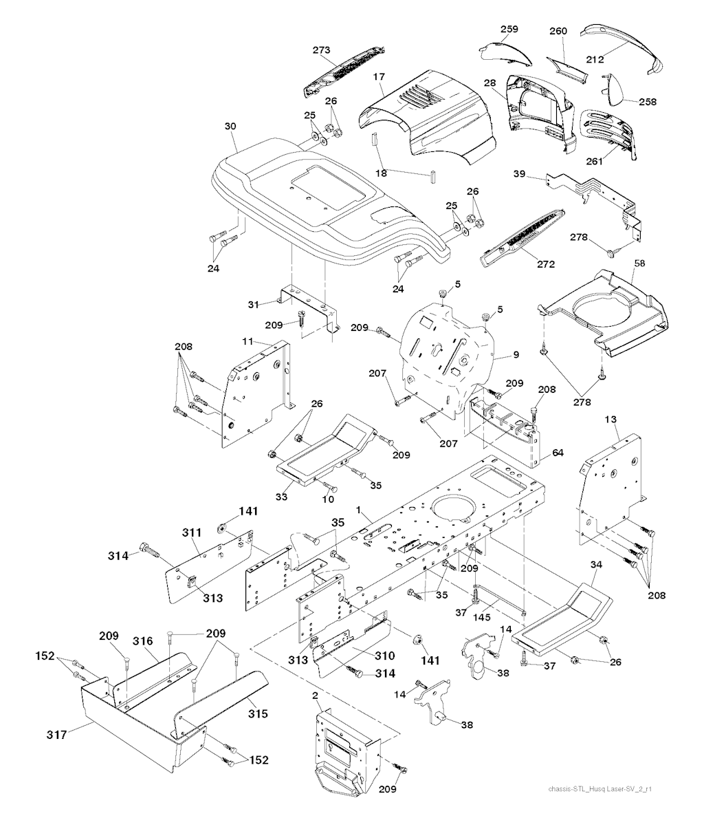 Explosionszeichnung Ersatzteile