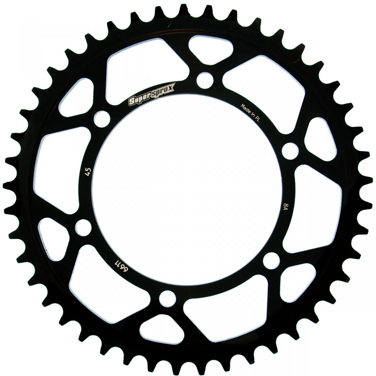 Supersprox Stahl-Kettenrad 525 45Z (Schwarz)