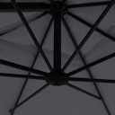 Vorschaubild doppler Pendelschirm myZONE 210 x 210, Aluminium Anthrazit / 100 % Polyester 180 g/m²