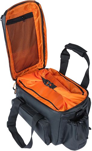 Basil Gepäckträgertasche Miles XL Pro schwarz black orange