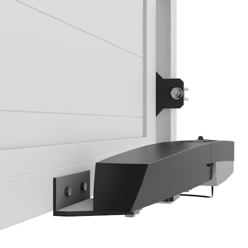 TraumGarten SYSTEM BOARD/GLAS Doppeltor auf Maß mit E-Antrieb
