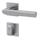 Vorschaubild Griffwerk VAYA 137 TRI fast2fix Fast2Fix GK3 Rosetten eckig WC rot/weiß Edelstahl matt