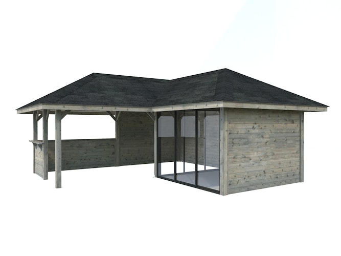 Palmako Pavillon Bianca 24,9 m² Set 209 Slide - 28 mm