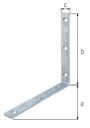 Vorschaubild Alberts® Balkenwinkel, galvanisch verzinkt dickschichtpassiviert, TxHxB 160x160x20 mm 333256