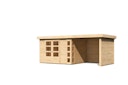 Vorschaubild Karibu Woodfeeling Gartenhaus Kerko 3/4/5 mit 240 cm Schleppdach/Seiten- und Rückwand