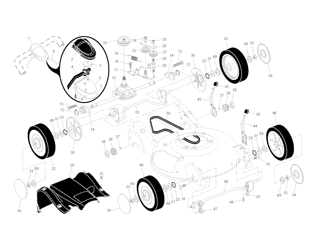 Explosionszeichnung Ersatzteile