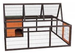 Trixie Natura Freilaufg.,150×53×150cm,schw./br.