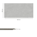 Vorschaubild Revét Vinyl Wandfliese Grau Matt 60 x 30 cm