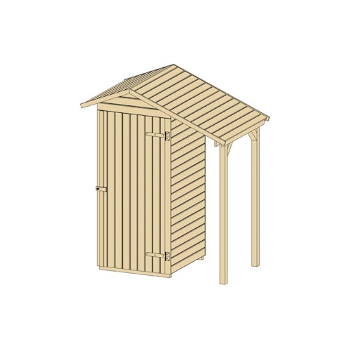 Weka 14 mm Garten- und Terrassenschrank 351 A/357 A mit Schleppdach